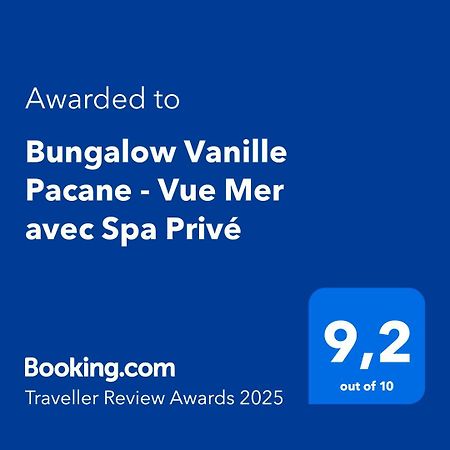 Bungalow Vanille Pacane - Vue Mer Avec Spa Prive Les Trois-Ilets Exterior foto