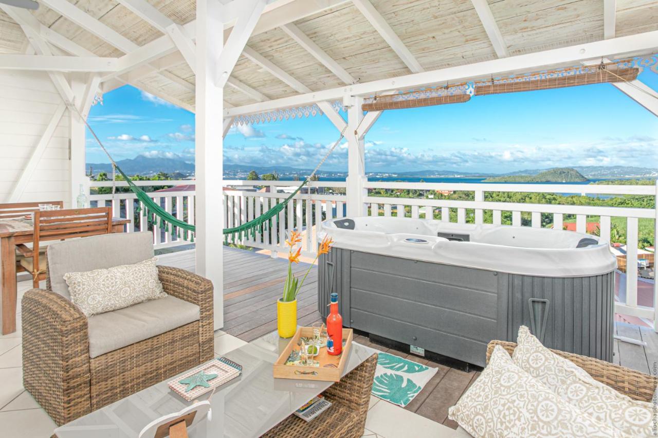 Bungalow Vanille Pacane - Vue Mer Avec Spa Prive Les Trois-Ilets Exterior foto