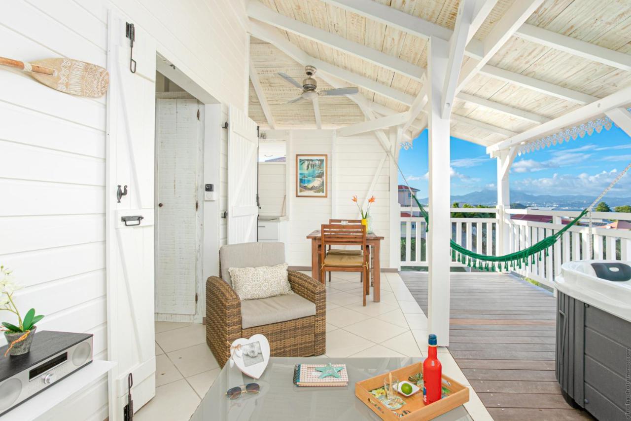 Bungalow Vanille Pacane - Vue Mer Avec Spa Prive Les Trois-Ilets Exterior foto