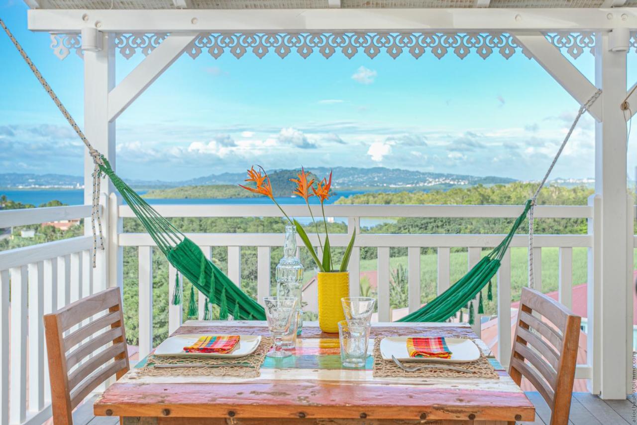 Bungalow Vanille Pacane - Vue Mer Avec Spa Prive Les Trois-Ilets Exterior foto