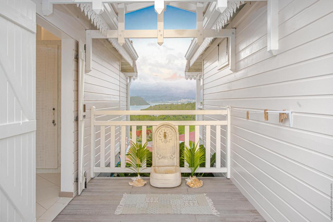 Bungalow Vanille Pacane - Vue Mer Avec Spa Prive Les Trois-Ilets Exterior foto